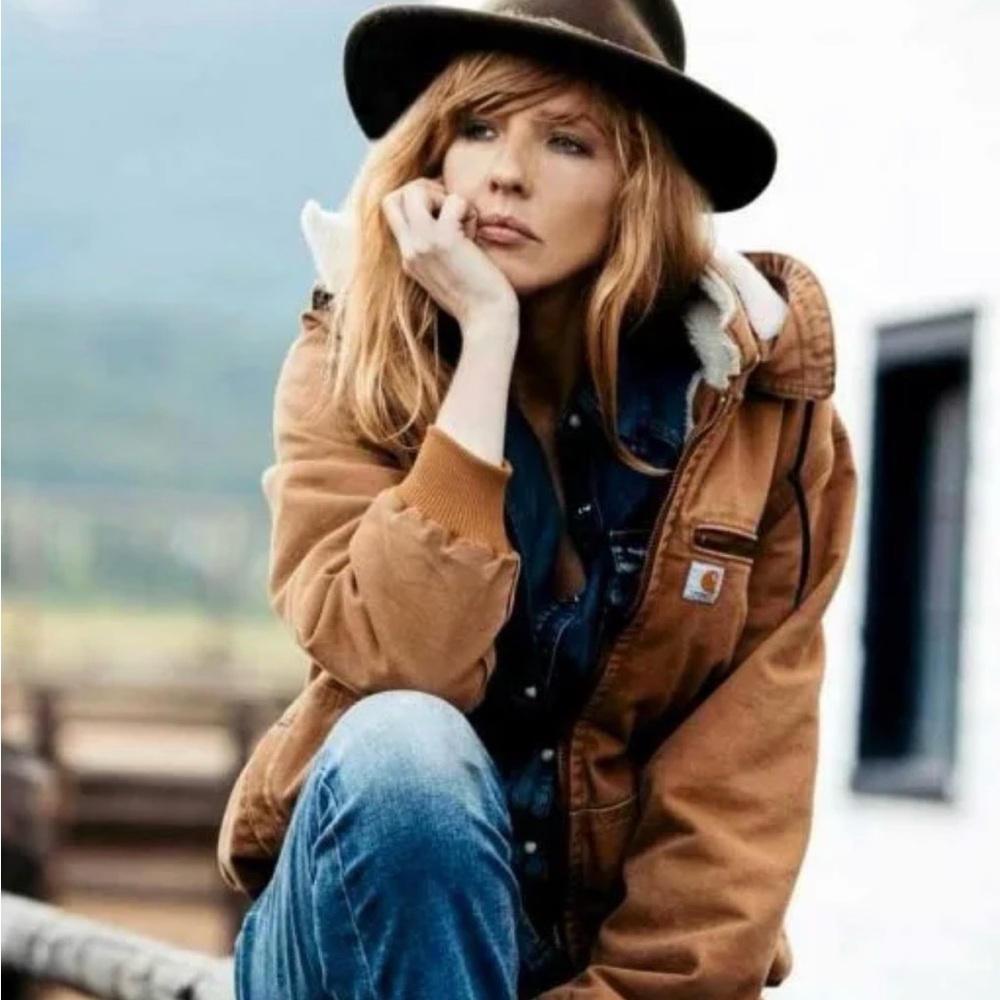 Carhartt Brown Sherpa-Lined Outerwear